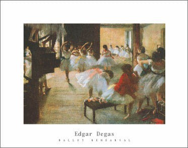 Ballet Rehearsal by Edgar Degas | 22 x 28 Fine Art Print