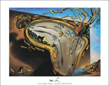 Clock Explosion by Salvador Dali | 22 x 28 Fine Art Print
