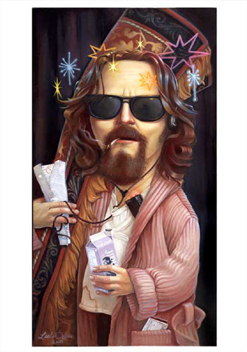 Framed Art Lebowski by Leslie Ditto | 20 x 14