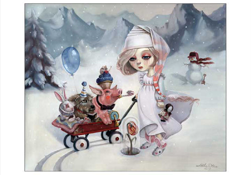 Framed Art Snow by Leslie Ditto | 14 x 20