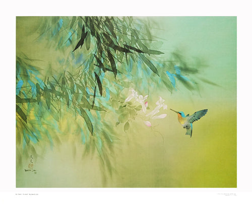 Framed Art Hummingbird by David Lee | 26 x 32
