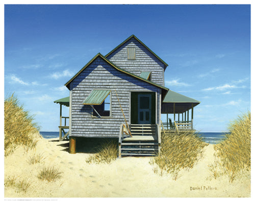 Oceanfront Bungalow by Daniel Pollera | 11 1/2 x 14 1/2 Fine Art Print