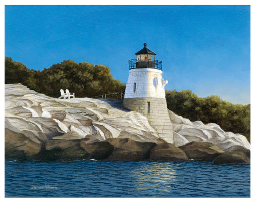 Castle Hill Light by Daniel Pollera | 11 1/2 x 14 1/2 Fine Art Print