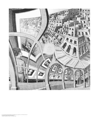Print Gallery by M.C. Escher | 25 5/8 x 21 3/4 Fine Art Print