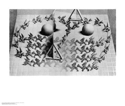 Magic Mirror by M.C. Escher | 21 3/4 x 25 5/8 Fine Art Print