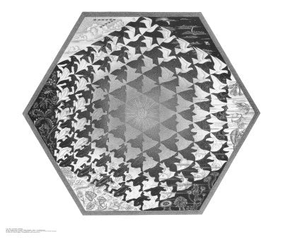 Verbum by M.C. Escher | 21 3/4 x 25 5/8 Fine Art Print