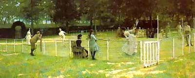 The Tennis Party by John Lavery | 24 x 33 Fine Art Print