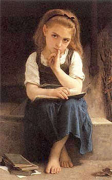 Pause for Thought by William-Adolphe Bouguereau | 31 x 21 Fine Art Print