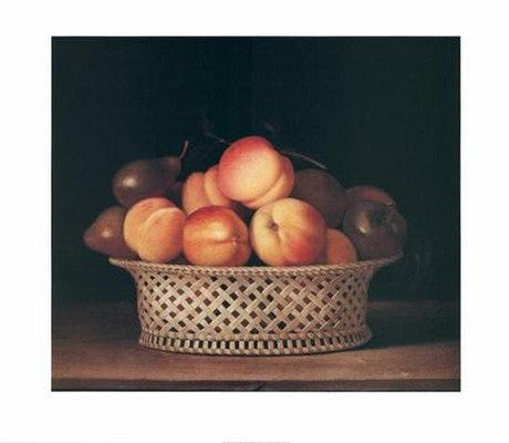 Bowl of Peaches by Raphaelle Peale | 25 x 29 Fine Art Print