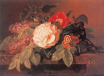 Peonies, Lilacs & Primulae by Johan Laurentz Jensen