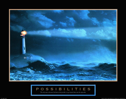 Possibilities: Lighthouse Wall Art | 22 x 28 Fine Art Print