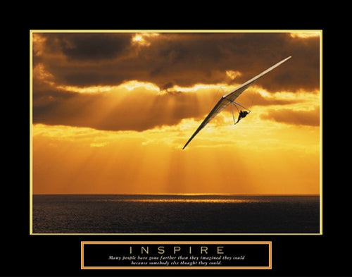 Inspire - Hang Glider Wall Art | 22 x 28 Fine Art Print