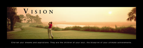 Vision - Golf Wall Art | 12 x 36 Fine Art Print