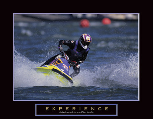 Framed Art Experience: Jet Skier 22 x 28