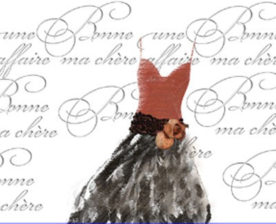 Robe de Soiree sur le Blanc Wall Art | 8 x 10 Fine Art Print