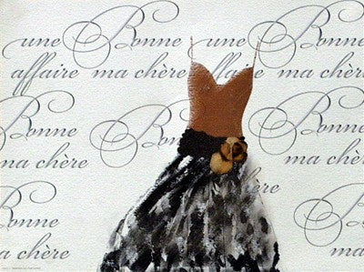 Robe de Soiree sur le Blanc Wall Art | 12 x 16 Fine Art Print