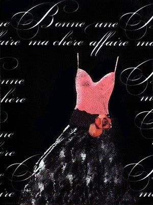 Robe de Soiree Rose avec le Corsage Wall Art | 16 x 12 Fine Art Print