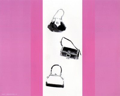 Trois Sacs a Main avec Rouge Wall Art | 8 x 10 Fine Art Print