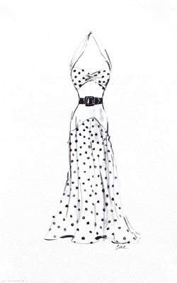 Dress in Polka Dots by Tina Amico | 16 x 10 Fine Art Print