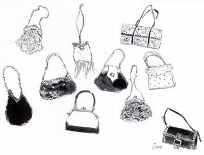 Ten Handbags by Tina Amico | 10 x 16 Fine Art Print