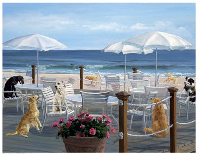Beach Club Tails by Carol Saxe | 14 1/2 x 18 1/2 Fine Art Print