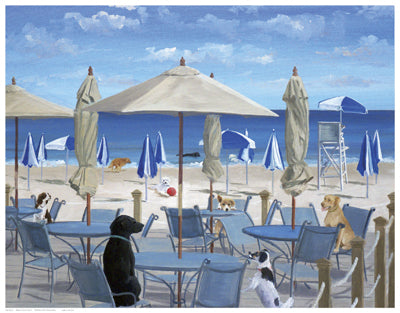 Beach Club Tails II by Carol Saxe | 14 1/2 x 18 1/2 Fine Art Print