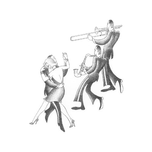 Framed Art Swing to the Music by Roger Vilar | 11 x 11