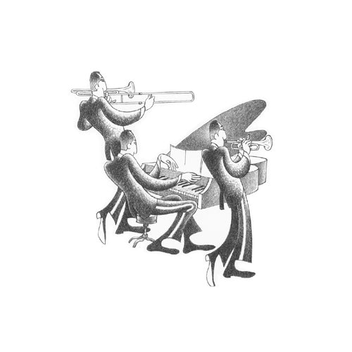 Jazz Evening by Roger Vilar | 11 x 11 Fine Art Print