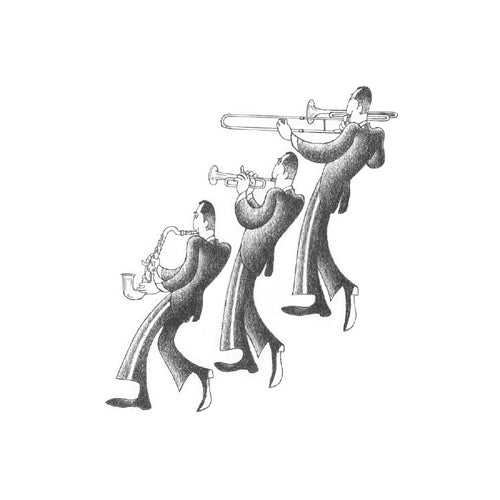 Framed Art Jazz Melody by Roger Vilar | 11 x 11