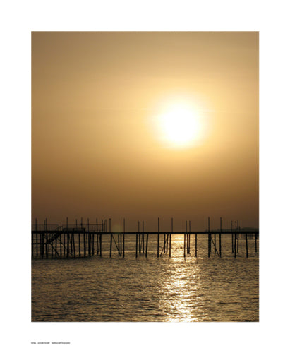 Framed Art Golden Sunset 17 x 11