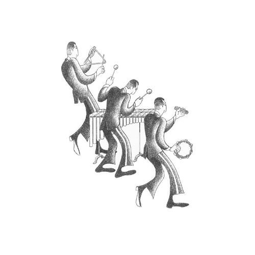 Marimba Section by Roger Vilar | 11 x 11 Fine Art Print