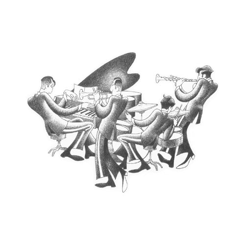 Cool Quartet by Roger Vilar | 11 x 11 Fine Art Print