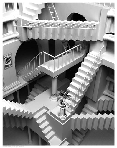 Stairs Series One Wall Art | 14 1/2 x 11 1/2 Fine Art Print