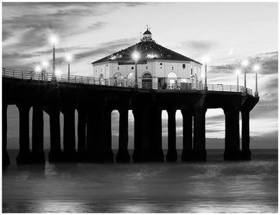 Manhattan Beach Pier II Wall Art | 14 x 18 1/4 Fine Art Print