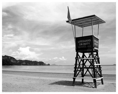 Lifeguard Observation Tower Wall Art | 11 1/2 x 14 1/2 Fine Art Print