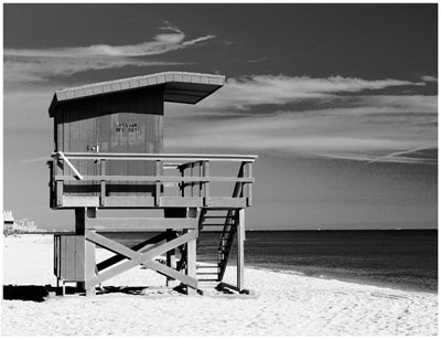 Lifeguard Stand III Wall Art | 14 x 18 1/4 Fine Art Print