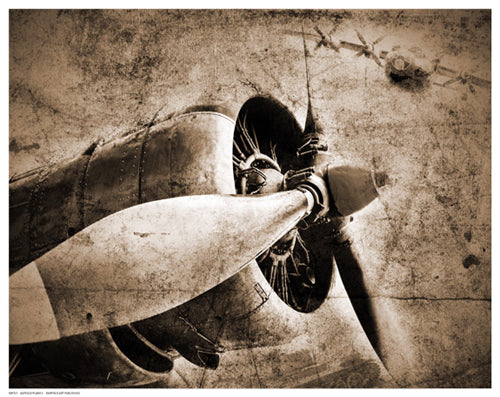 Framed Art Antique Plane II 11 1/2 x 14 1/2