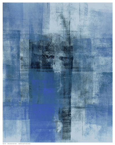 Framed Art Cerulean Texture II by C. Tice | 14 ½ x 11 ½