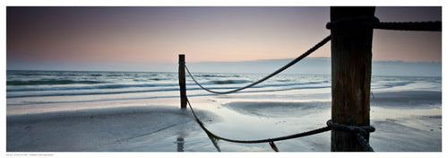 Framed Art Poles at Dusk 6 ½ x 18 ½