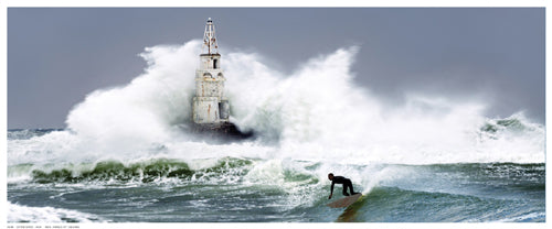 Extreme Surfer Wall Art | 8 ½ x 20 ½ Fine Art Print