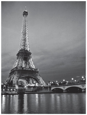 Paris Night Wall Art | 24 1/2 x 18 1/2 Fine Art Print