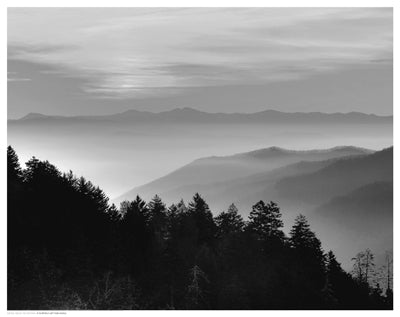 Smoky Mountains Wall Art | 12 1/2 x 12 1/2 Fine Art Print