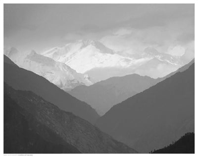 Valley Silhouette Wall Art | 11 1/2 x 14 1/2 Fine Art Print