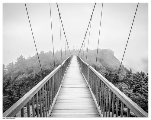 Framed Art Smoky Mountain Bridge by Stephens | 11 ½ x 14 ½