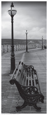 Bench on the Boardwalk Wall Art | 20 1/2 x 8 1/2 Fine Art Print