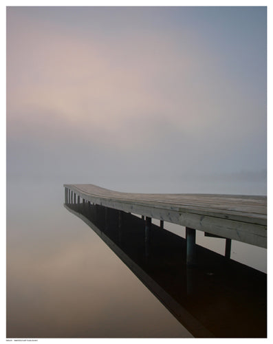 Framed Art Silence at the Dock 14 ½ x 11 ½