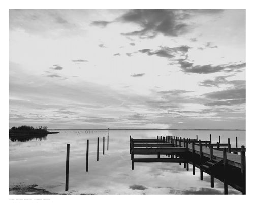 Framed Art Sunset Pier by Eve Turek | 11 1/2 x 14 1/2