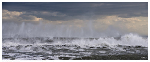 Framed Art Wave Ballet by Eve Turek | 8 ½ x 20 ½