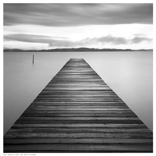 Evening Jetty by M. Mun | 12 ½ x 12 ½ Fine Art Print