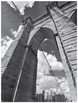 Brooklyn Bridge Arch Wall Art | 24 1/2 x 18 1/2 Fine Art Print